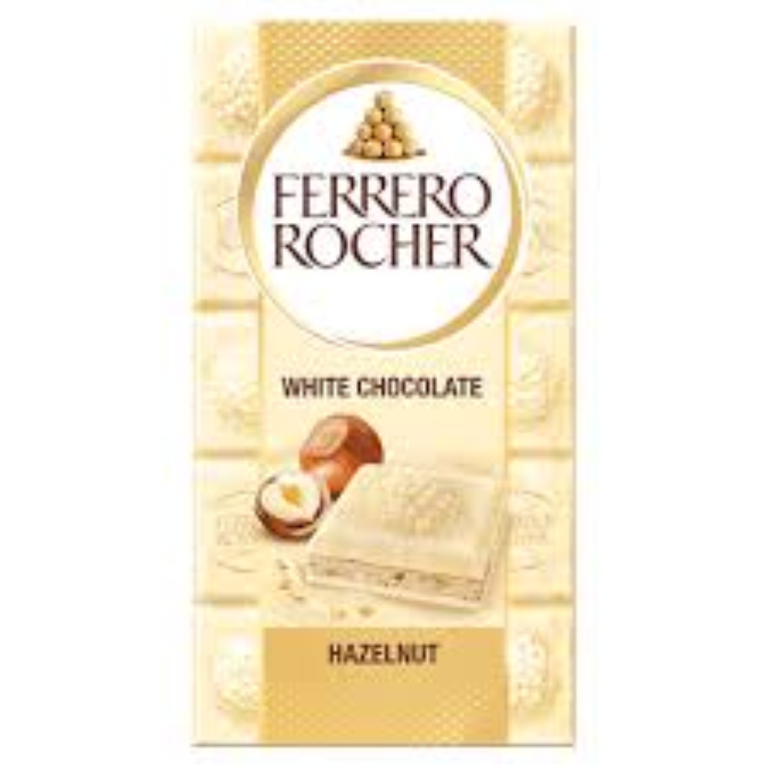 FERRERO ROCHER WHITE CHOC HAZELNUT 90G